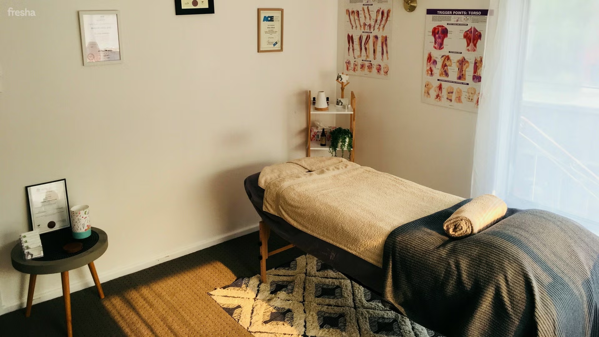 Streamflow Remedial Massage Therapy treatment room